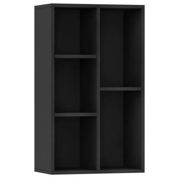 Stylish Black Book Cabinet & Sideboard - 50x25x80 cm