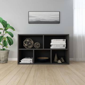 Stylish Black Book Cabinet & Sideboard - 50x25x80 cm