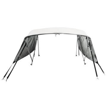 4-Bow Bimini Top with Mesh Sidewalls - 243x(185-198)x137 cm