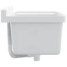 Wall-Mounted White Sink Washbasin - 50x35x24 cm Resin