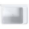 Wall-Mounted White Sink Washbasin - 50x35x24 cm Resin