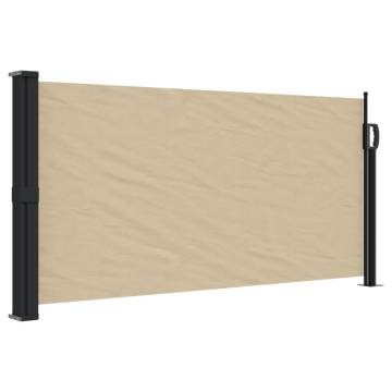 Retractable Side Awning Beige 100x300 cm - Privacy Screen