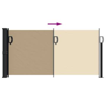 Retractable Side Awning Beige 100x300 cm - Privacy Screen