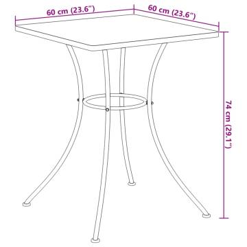 Terracotta Mosaic Bistro Table 60x60 cm - Stylish & Durable