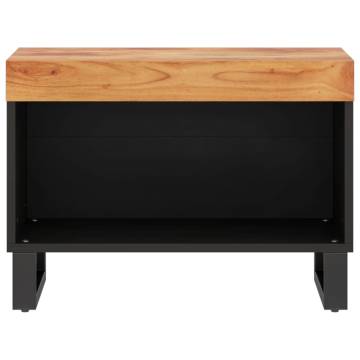 Stylish TV Cabinet 60x33x43.5 cm - Solid Acacia Wood