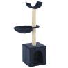 Cat Tree with Sisal Scratching Posts 105 cm Blue Colour blue 