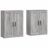 Grey Sonoma Wall Mounted Cabinets - 2 pcs | Hipomarket