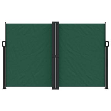 Retractable Side Awning Dark Green 160x1000 cm - Hipomarket