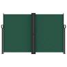 Retractable Side Awning Dark Green 160x1000 cm - Hipomarket