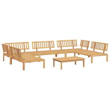 6 Piece Garden Pallet Sofa Set - Solid Wood Acacia