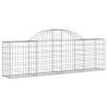 Arched Gabion Baskets - 25 pcs Galvanised Iron Garden Barriers