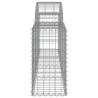 Arched Gabion Baskets - 25 pcs Galvanised Iron Garden Barriers