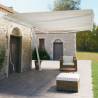 Freestanding Manual Retractable Awning 600x350 cm Cream Colour cream Size 600 x 350 cm Quantity in Package 1 