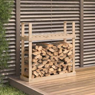 Solid Pine Firewood Rack - 110x35x108.5 cm | Hipo Market