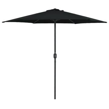 Outdoor Parasol with Aluminium Pole - Black 270x246 cm