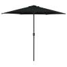 Outdoor Parasol with Aluminium Pole 270x246 cm Black Colour black Quantity in Package 1 