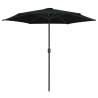 Outdoor Parasol with Aluminium Pole - Black 270x246 cm