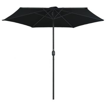 Outdoor Parasol with Aluminium Pole - Black 270x246 cm