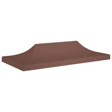 Party Tent Roof 6x3m Brown - Durable & UV-Resistant