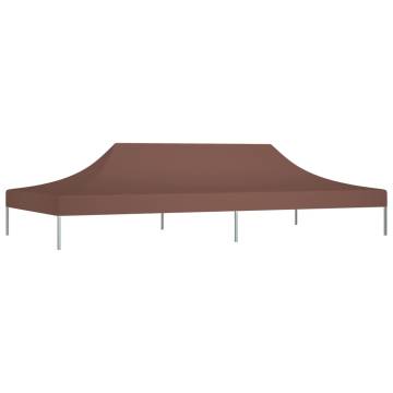 Party Tent Roof 6x3m Brown - Durable & UV-Resistant