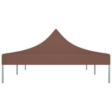 Party Tent Roof 6x3m Brown - Durable & UV-Resistant