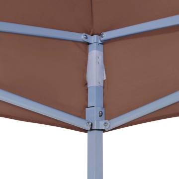 Party Tent Roof 6x3m Brown - Durable & UV-Resistant