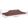 Party Tent Roof 6x3m Brown - Durable & UV-Resistant