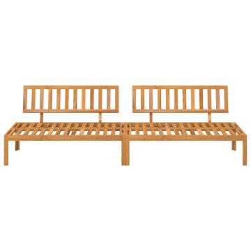 Garden Pallet Middle Sofas - Solid Acacia Wood | HipoMarket UK