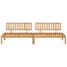 Garden Pallet Middle Sofas - Solid Acacia Wood | HipoMarket UK