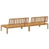 Garden Pallet Middle Sofas - Solid Acacia Wood | HipoMarket UK