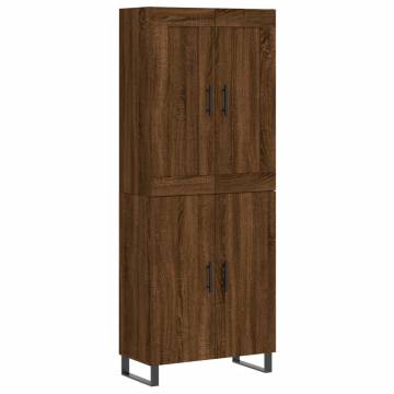 Highboard Brown Oak - Stylish Storage Solution | HipoMarket