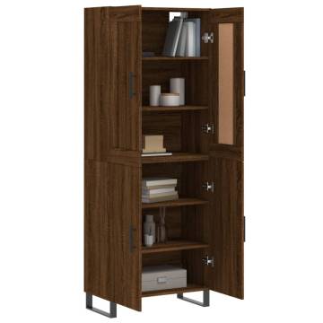 Highboard Brown Oak - Stylish Storage Solution | HipoMarket