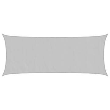 Light Grey Sun Shade Sail 4.5x2m - UV & Water Resistant