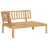 4 Piece Garden Pallet Sofa Set - Solid Wood Acacia Furniture