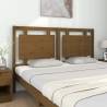 Stylish Honey Brown Bed Headboard - Solid Pine Wood