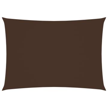 Sunshade Sail Oxford Fabric 5x7m Brown - Durable & Versatile