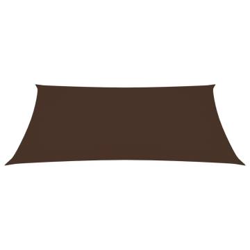 Sunshade Sail Oxford Fabric 5x7m Brown - Durable & Versatile