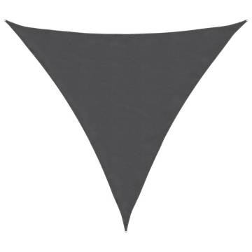 Sunshade Sail Oxford Fabric Triangular 3x3 m Anthracite | Hipo Market