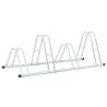 Bicycle Stand for 4 Bikes Floor Freestanding Galvanised Steel Colour silver Bicycle Capacity 4 Model triangle 