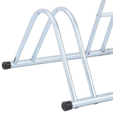 Galvanised Steel Bicycle Stand for 4 Bikes - Space Saving