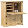 Elegant Wine Cabinet Corona - Solid Pine Wood, 97x45x114cm