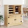 Elegant Wine Cabinet Corona - Solid Pine Wood, 97x45x114cm