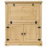 Elegant Wine Cabinet Corona - Solid Pine Wood, 97x45x114cm