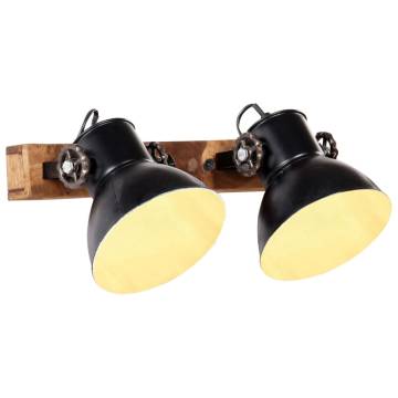 Industrial Wall Lamp Black 45x25 cm E27 | Hipomarket