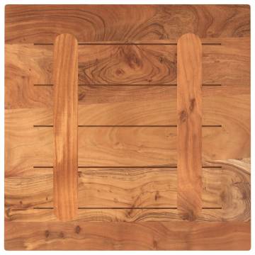 Solid Acacia Table Top 60x60 cm - Rustic Style | Hipo Market