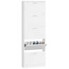 Shoe Cabinet High Gloss White | Stylish Storage Solution