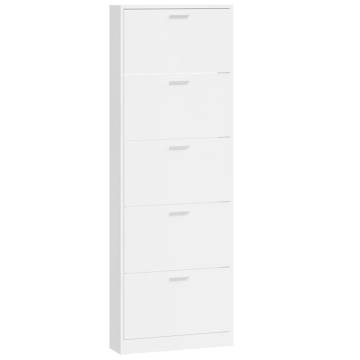 Shoe Cabinet High Gloss White | Stylish Storage Solution