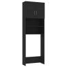 Black Washing Machine Cabinet - Stylish & Functional Storage