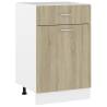 Drawer Bottom Cabinet Sonoma Oak 50x46x81.5 cm Engineered Wood Colour sonoma oak Quantity in Package 1 Model 1x bottom cabinet (1 door 1 drawer) 50 cm Number of 