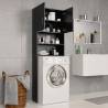 Black Washing Machine Cabinet - Stylish & Functional Storage